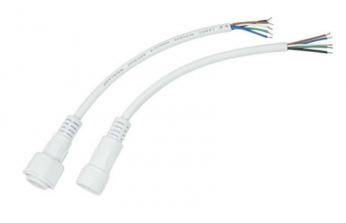 Кабель соединительный (5pin) герметичный (IP67) 5х0.5кв.мм 300В бел. Rexant 11-9450