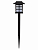 Светильник СП-336 на солнечной батарее, 8,5х8,5х36 см, пластик, черный, ДБ, TDM