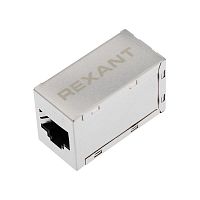 Адаптер проходной RJ45 (8P8C) кат.6 FTP экранир. (гнездо-гнездо) Rexant 03-0109