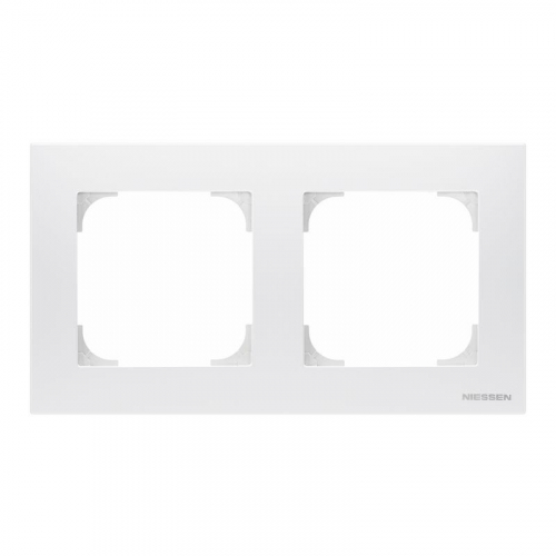 Рамка 2-м Sky базовая альп. бел. ABB 2CLA857210A1101