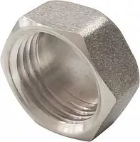 Заглушка никелированная резьбовая ВР 1дюйм (180/10) VALFEX VF.590.N.100