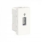 Коннектор USB 1-мод. UNICA MODULAR бел. SchE NU342918