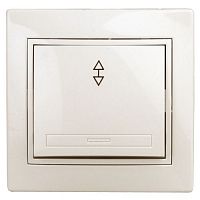 Переключатель 1-кл. СП Plano 10А IP20 1-103-02 250В сл. кость Intro Б0053744
