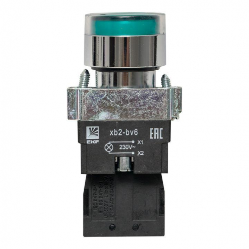 Кнопка BA31 с подсветкой 230В зел. NO PROxima EKF xb2-bw31-230 фото 4