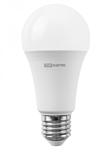 Лампа светодиодная А60 15 Вт, 230 В, 3000 К, E27 TDM фото 2
