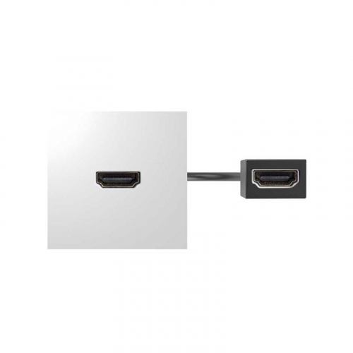 Модуль с адаптером проходной HDMI мама/мама бел. Simon 400 40001194-030