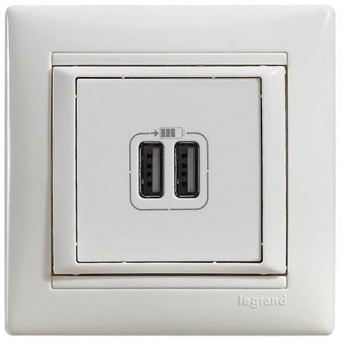 Розетка USB 2-м СП Valena бел. Leg 770470 фото 18