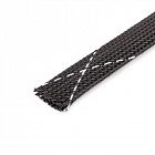 Оплетка кабельная из полиэстера XP-25 черн./бел. (уп.50м) Fortisflex 102340
