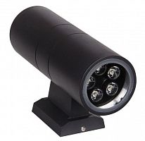 Светильник светодиодный архитектурный PWL-26090/30D 2х5Вт 6500К BL IP65 фасадный исполнение двухсторон. черн. Pro JazzWay 1018618B