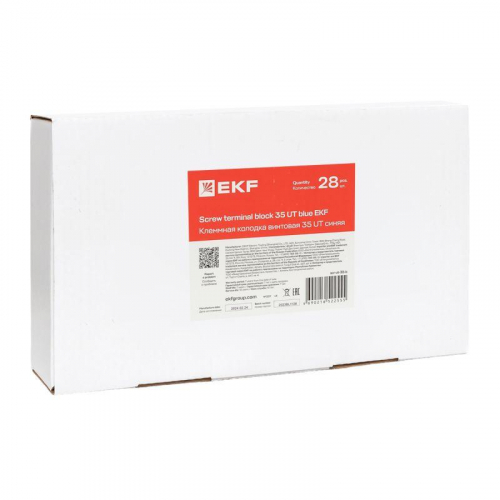 Колодка клеммная винтовая 35 UT син. EKF scr-ut-35-b фото 2