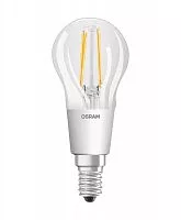 Лампа светодиодная филаментная SuperSTAR P 4.5Вт (замена 40Вт) прозр. 2200-2700К тепл. бел. E14 470лм угол пучка 300град. 220-240В диммир. OSRAM 4058075435476