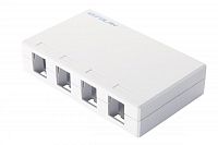 Коробка настенная 4-порт. бел. Eurolan 12B-00-04WT