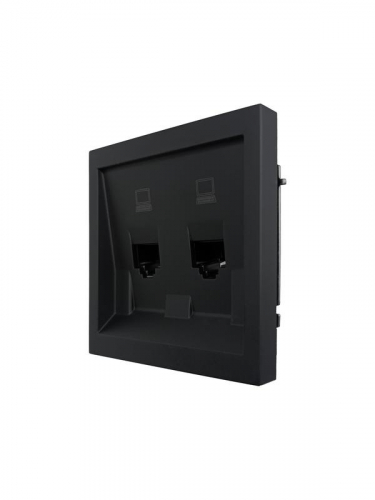 Розетка компьютерная 2-м СП ZIMA IP20 механизм черн. бархат LEZARD 704-4288-141 фото 5