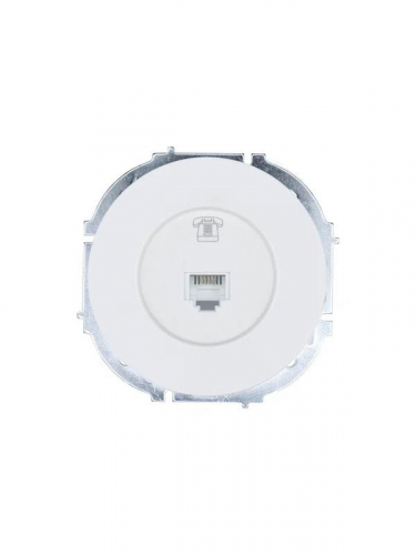 Розетка телефонная СП OSEN RJ11 евро механизм белая LEZARD 743-0288-137