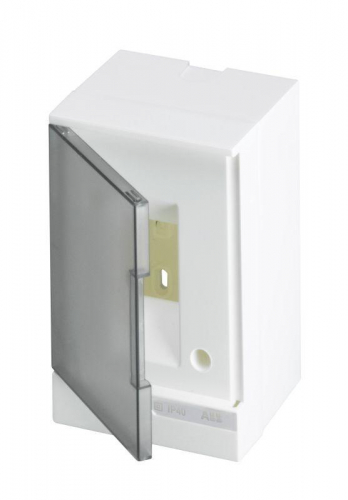 Бокс настенный Basic E 2М сер. прозр. дверь (без клемм) ABB 1SZR004002A2200