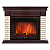 Портал Bricks 25 камень беж. шпон темн. дуб Firelight НС-1202848