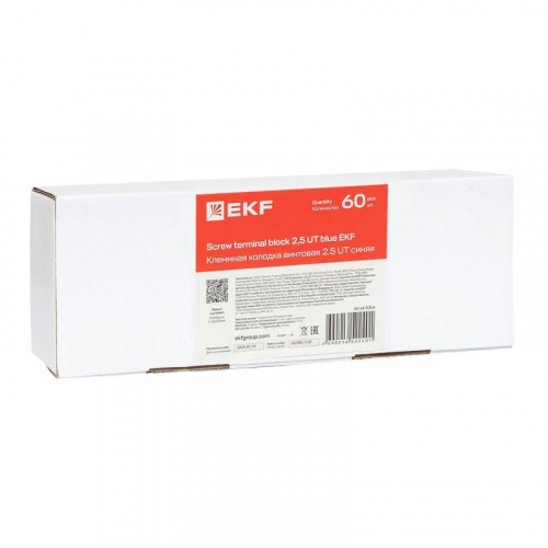 Колодка клеммная винтовая 2.5 UT син. EKF scr-ut-2.5-b фото 2