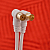 Шнур TV Plug - TV Jack 1.5м угловой бел. Rexant 18-0022