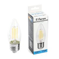 Лампа светодиодная LB-713 11Вт прозрачная 6400К E27 230В FERON 38274