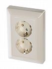 Розетка 2-м СП Basic 16А IP20 250В Schuko сл. кость ABB 2CKA002014A1463