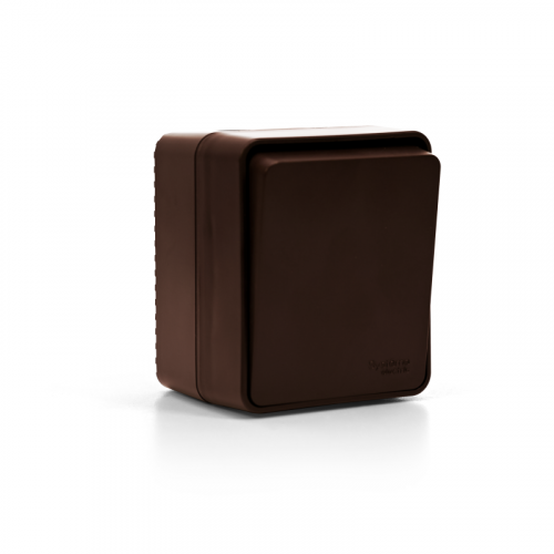 Выключатель кнопочный 1-кл. ОП AtlasDesign PROFI IP54 10AX корич. SE ATN546015 фото 4