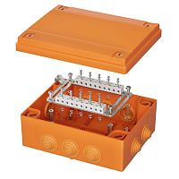 Коробка FS 240х190х90мм IP55 20п 450В 6А 4кв.мм с кабельными вводами и клеммниками пластик. DKC FSB412004