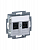 Розетка информационная Levit двойная 2хRJ45 кат. 5e серебр. ABB 2CHH295118A6070