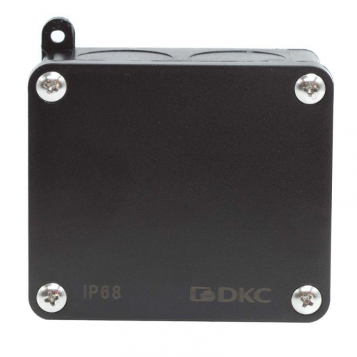 Коробка индустриальная 89х86х46мм IP68 с гладкими стенками черная DKC P68M2514 фото 2