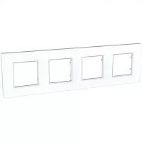 Рамка 4-м Unica quadro бел. SchE MGU2.708.18