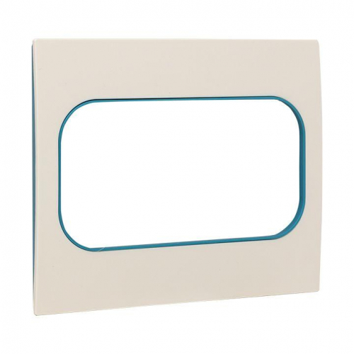 Рамка для розетки 2-м Стокгольм бел. с линией цвета син. PROxima EKF EYM-G-302-30 фото 5