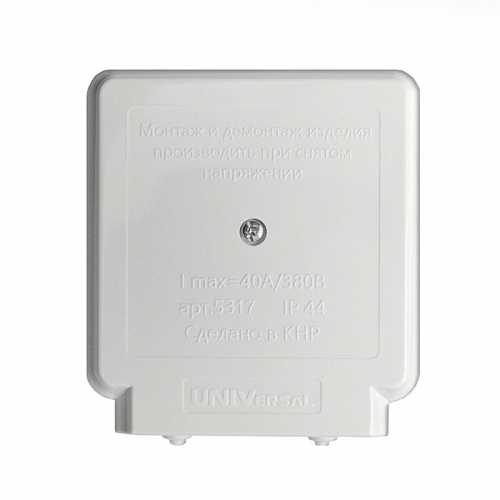 Коробка клеммная 5х6кв.мм 380В 40А IP44 монтажн. для плит Universal 5317 фото 2