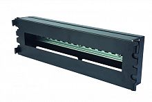Панель 19дюйм с DIN-рейкой 3U 22 модуля черн. Eurolan 60A-42-03-11BL