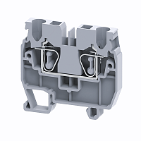 Мини-клемма проходная пружинная OptiClip CXM-2.5-I-24A-(0.2-2.5) сер. КЭАЗ 331821