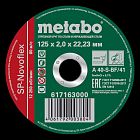 Круг отрезной SP-Novoflex 125х2.0х22.23мм RU нерж. Metabo 617163000