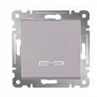 Выключатель 1-кл. СП Karea 10А IP20 с подсветкой механизм жемчуж. Makel 57100021