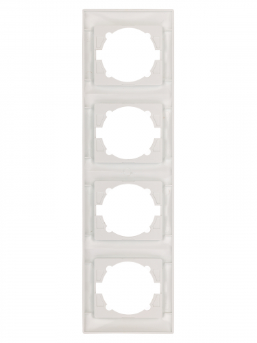 Рамка 4-х постовая вертикальная перламутр "Лама" TDM фото 4