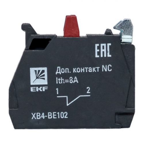 Контакт дополнительный NC красн. PROxima EKF XB4-BE102 фото 2