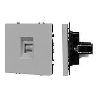 Механизм телефонной розетки SCT-NOBE-MTL1-SFPL-IS (RJ-11 4C) никель Arlight 061893