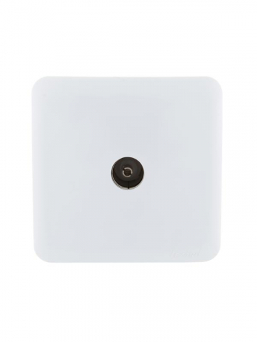 Розетка телевизионная проходная TV 1-м ОП Viola бел. LEZARD 751-0200-129