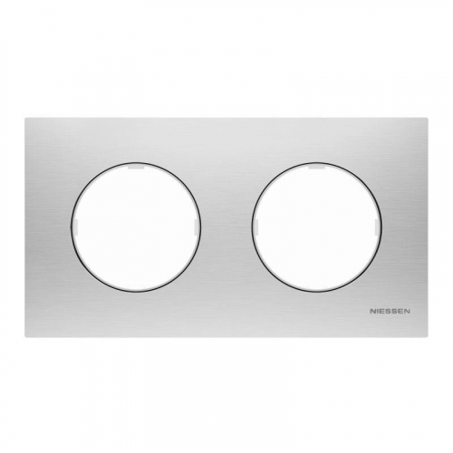 Рамка 2-м Sky Moon нерж. сталь ABB 2CLA867200A4001