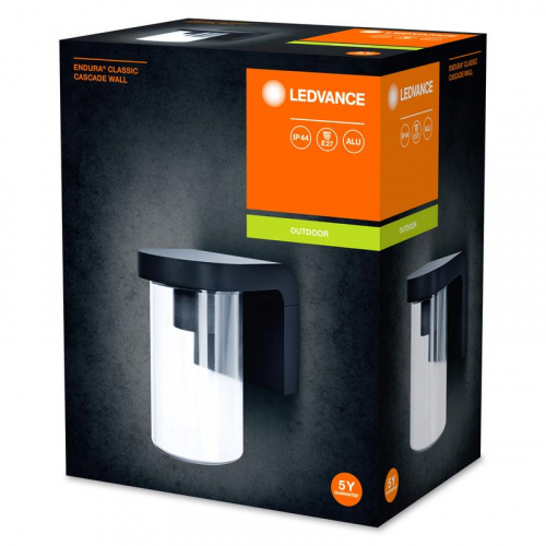 Светильник ENDURA CLASSIC CASCADE WALL E27 настенный темн. сер. (без лампы) LEDVANCE 4058075554337 фото 3