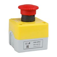 Пост кнопочный OptiSignal D22 C5-BK-1-ESTR-02 2НЗ авар. стоп. возврат поворотом XALK178F КЭАЗ 338523