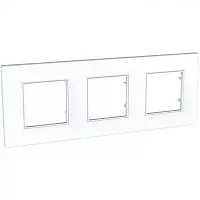Рамка 3-м Unica quadro бел. SchE MGU2.706.18