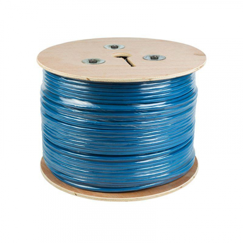 Кабель витая пара F/UTP кат.6 4х2х23AWG solid PVC INDOOR син. (м) Rexant 01-0147 фото 2