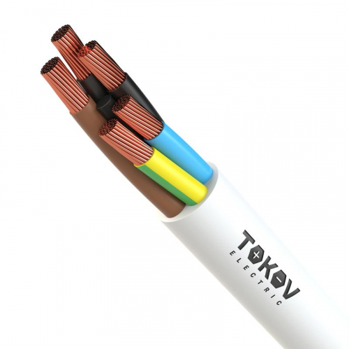 Провод TOKOV ELECTRIC ПВС 5х10(4х10+1х10) 380В (м) 1945509