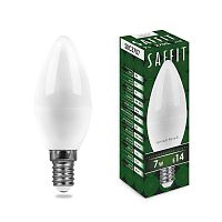 Лампа светодиодная SBC3707 7Вт C37 свеча 2700К E14 230В SAFFIT 55030