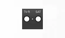 Накладка для TV-R-SAT розетки SKY черн. бархат ABB 2CLA855010A1501