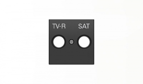 Накладка для TV-R-SAT розетки SKY черн. бархат ABB 2CLA855010A1501