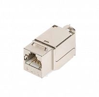 Модуль-вставка Keystone кат.6a (класс Ea) 500МГц RJ45/8P8C FT-TOOL/110/KRONE T568A/B полный экран метал. NIKOMAX NMC-KJSA2-FT-MT