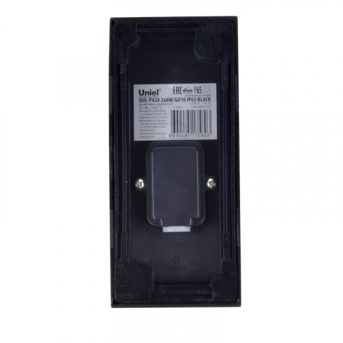 Светильник UUL-P42A 2х6W-GU10 GU10 IP65 уличный BLACK Uniel UL-00010513 фото 5
